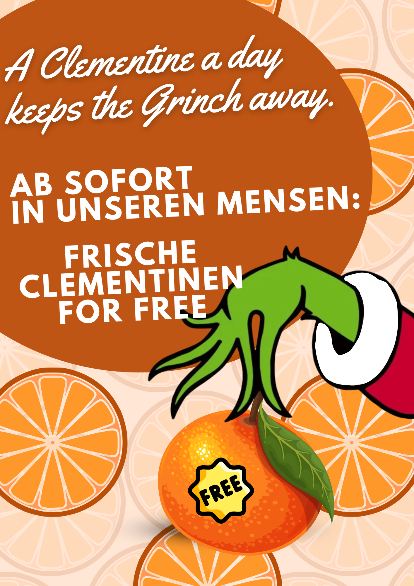 Foto: An clementine a day keeps the grinch away!